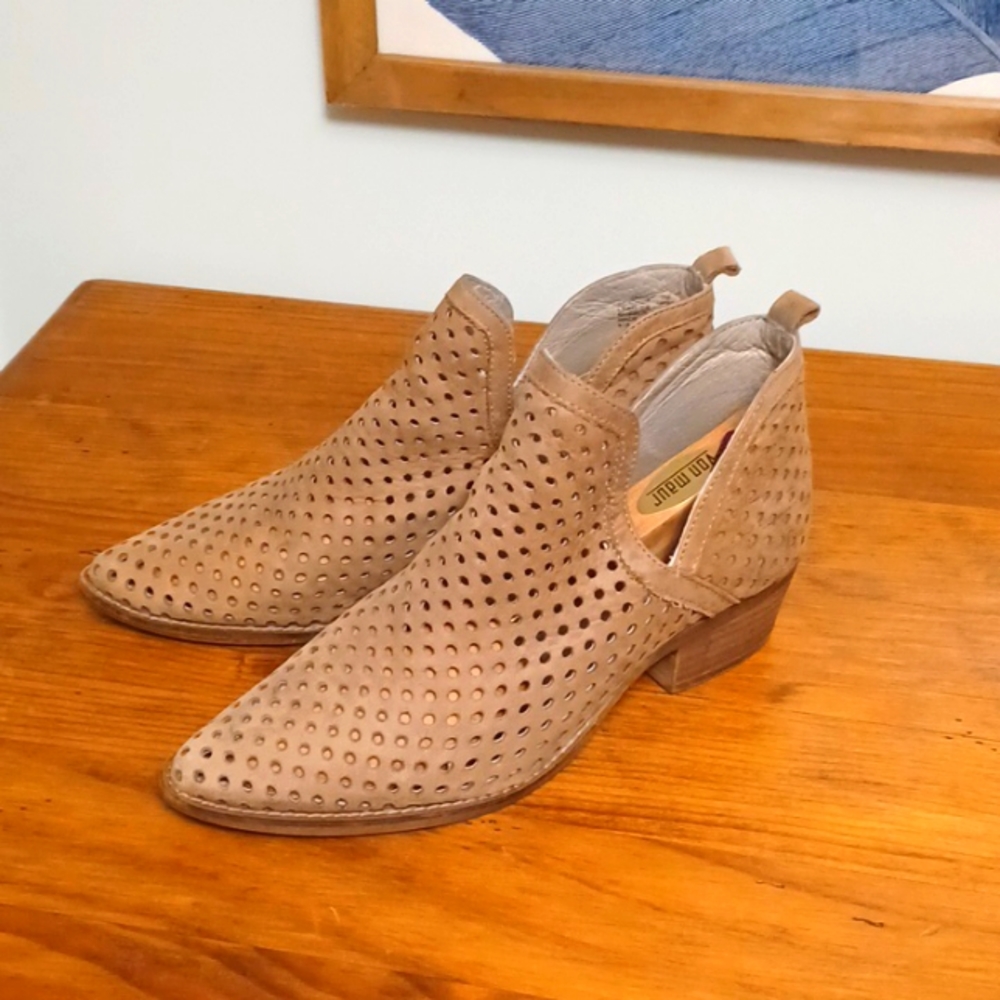 Steve Madden Perforated Booties, Size 9 - image 1